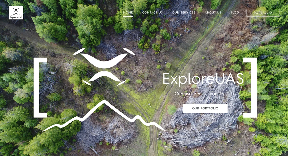 ExploreUAS Homepage Hero Section